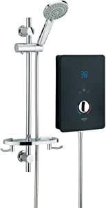 Bristan BL3105 B Bliss 3 Electric Shower, 10.5 kW, Black [Energy Class A] 220-240 volts Not FOR USA